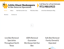 Tablet Screenshot of littlegiantbeekeepers.net